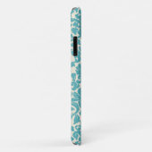 Damask Pattern, Blue Damask, French Damask Case-Mate iPhone Case (Achterkant/rechts)