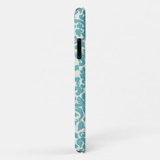 Damask Pattern, Blue Damask, French Damask Case-Mate iPhone Case (Achterkant/rechts)