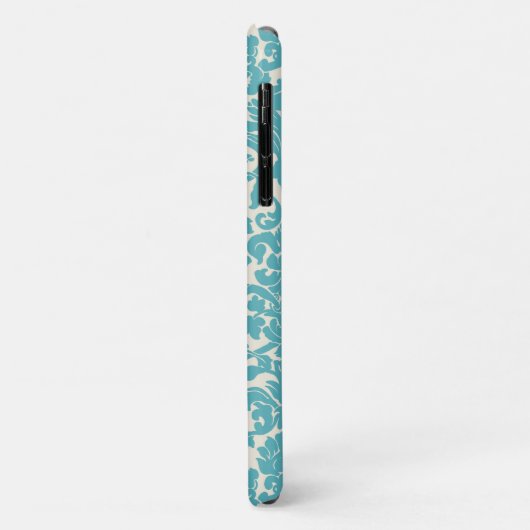 Damask Pattern, Blue Damask, French Damask Case-Mate iPhone Case (Achterkant/links)