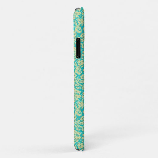Damask Pattern, Blue Damask, French Damask Case-Mate iPhone Case (Achterkant/rechts)
