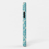 Damask Pattern, Blue Damask, French Damask Case-Mate iPhone Case (Achterkant/rechts)