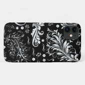 Damask Pattern, French Damask, Black and White Case-Mate iPhone Case (Achterkant (horizontaal))