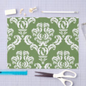 Damask Pattern, Green Damask, French Damask Tissuepapier (Craft)