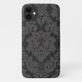Damask Pattern, Grey Damask, French Damask Case-Mate iPhone Case (Achterkant)
