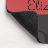 Damask Pattern, Grey Damask, Jouw naam Muismat (Hoek)