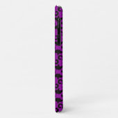 Damask Pattern, Paarse Damask, French Damask Case-Mate iPhone Case (Achterkant/links)