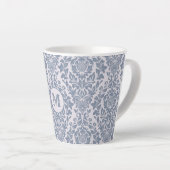 Damask Pattern personnalisé monogramme mugs (Angle droit)