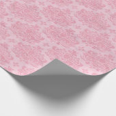 Damask Pattern, Roze Damask, Franse Damask Cadeaupapier (Hoek)