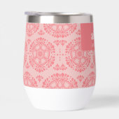 DAMASK PATTERN stijlvolle koraal blush roze (Rechts)