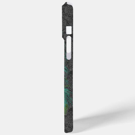 Damask Peacock & Veer kies Kleur Case-Mate iPhone Case (Achterkant / Links)