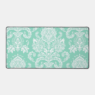 Damask Pearl Aqua couleur unique
