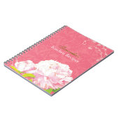 Damask Peony & Swirls Kitchen Recipe Journal Notitieboek (Linkerzijde)