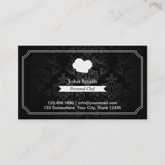  Damask Personal Chef Visitekaartje (Voorkant)