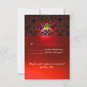 DAMASK PIERRE FINESSE MONOGRAMME  Jaune Rouge Rsvp (Dos)