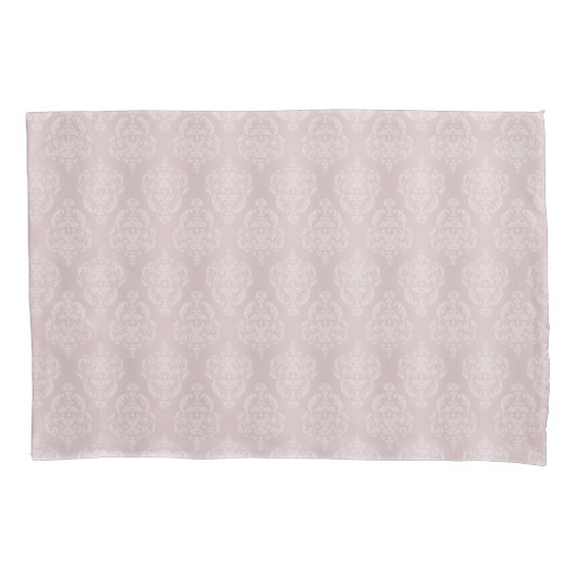 Damask Pink Blush Kussensloop (Voorkant)