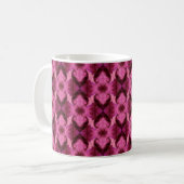 Damask Pink Hearts Koffiemok (Voorkant links)