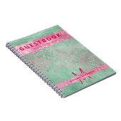 Damask Pink Mint Green Baby shower Livre d'or (Côté Droit)