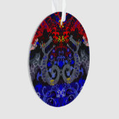 Damask polyamory Dragon dans Poly Pride Flag Color (devant)