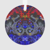 Damask polyamory Dragon dans Poly Pride Flag Color (dos)