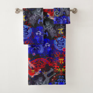 Damask polyamory Dragon dans Poly Pride Flag Color