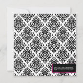 Damask Princess Photo Invitations d'anniversaire 5 (Dos)