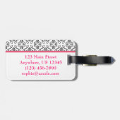 Damask Purse Handtas Bagagelabel (Achterkant horizontaal)