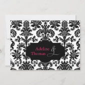 Damask repesisal Dinner : Uitnodiging (Achterkant)