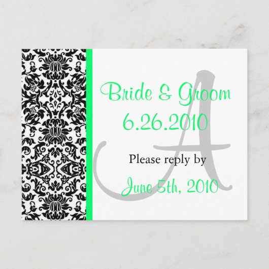 Damask Response Briefkaart (Voorkant)