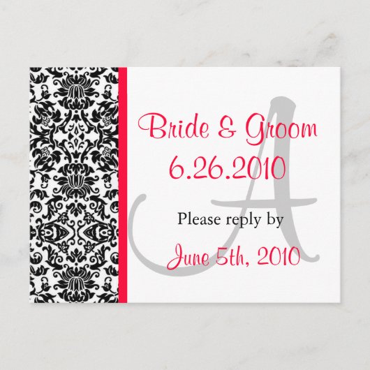 Damask Response Briefkaart (Voorkant)