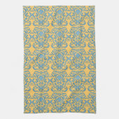 Damask robins oeuf bleu vieux monde serviette de c (Vertical)