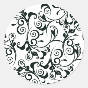 Damask Ronde Sticker