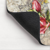  Damask Roos Mousepad Muismat (Hoek)