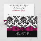 damask rose rsvp standard 3,5 x 5 (Devant / Derrière)