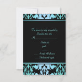 Damask Royal Bleu RSVP (Dos)