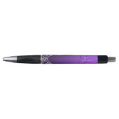 Damask Royal Purple Mariages stylos (Devant)