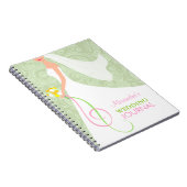 Damask Sage Green Bridal Wedding Journal Planner Notitieboek (Rechterzijde)