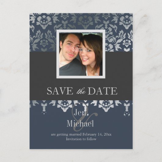 Damask, Save Date Photo cartes postales (Devant)