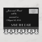 Damask Save the Date Briefkaarten Wedding (Achterkant)
