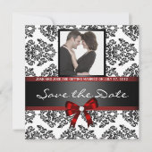 Damask Save the Date Foto (Voorkant)