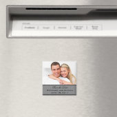 Damask Save the Date Magnet Magneet (Insitu (Vaatwasser))