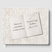 Damask Scrapbook For Wedding Anniversary Gastenboek (Voorkant)