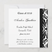 Damask Scroll Class of Graduation Invitation (Dos)
