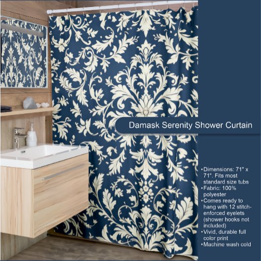 Damask Serenity Douche rideau