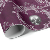 Damask Skull Cadeaupapier (Rol Hoek)
