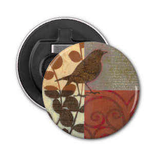Damask Sparrow Button Flesopener