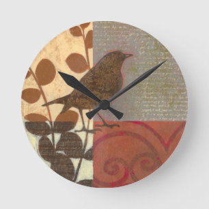 Damask Sparrow Ronde Klok