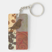 Damask Sparrow Sleutelhanger (achterkant)