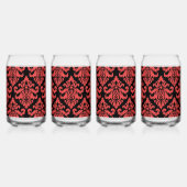 Damask Stof decoratief Print Blikvorm Glas (Achterkant)