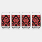 Damask Stof decoratief Print Blikvorm Glas (Links)