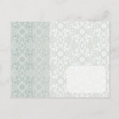 Damask Swirls Lace Dream Enregistrer La Date Carte (Dos)